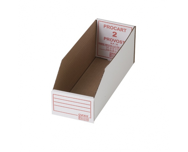 Greaseproof cardboard bin Procart 300 x 110 
