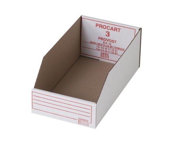 Greaseproof cardboard bin Procart 300 x 160 