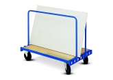 Panel carrier trolley with removable side covers