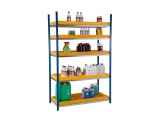 Painted shelves with PE retention plate depth 600 mm PROVOST