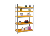 Zinc coated shelves with PE retention plate