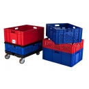 Red stackable crate 800 x 600 mm PROVOST