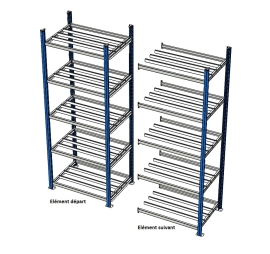 Shelving sump depth 400 mm painted uprights