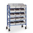 Trolley for bins Europe 5 adjustable levels PROVOST