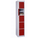 Horizontal clothes locker 1 column 5 compartments PROVOST