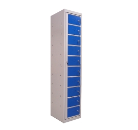 Horizontal clothes locker 1 column 10 campartments