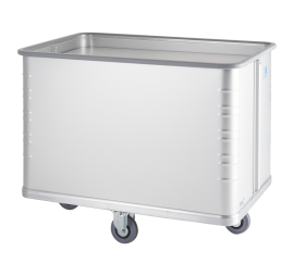 Aluminium trolley with mobile base