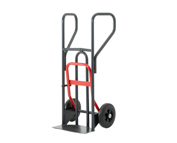 Sack truck with foldable showel 