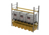 Polyéthylène retention floor container for pallet rack PROVOST