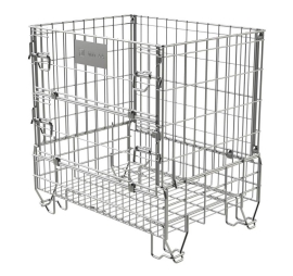 Zinc-plated folding container PROVOST