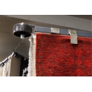 Attachment of a rack for the storage and display of carpets PROVOST