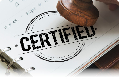 Our certifications